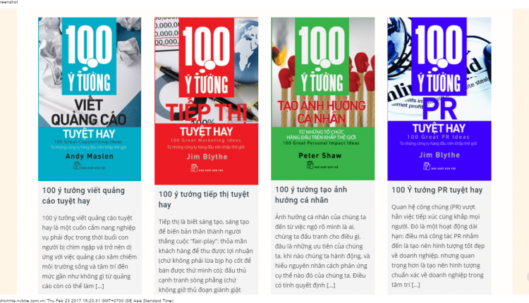 NXB Tre 100 ideas hay